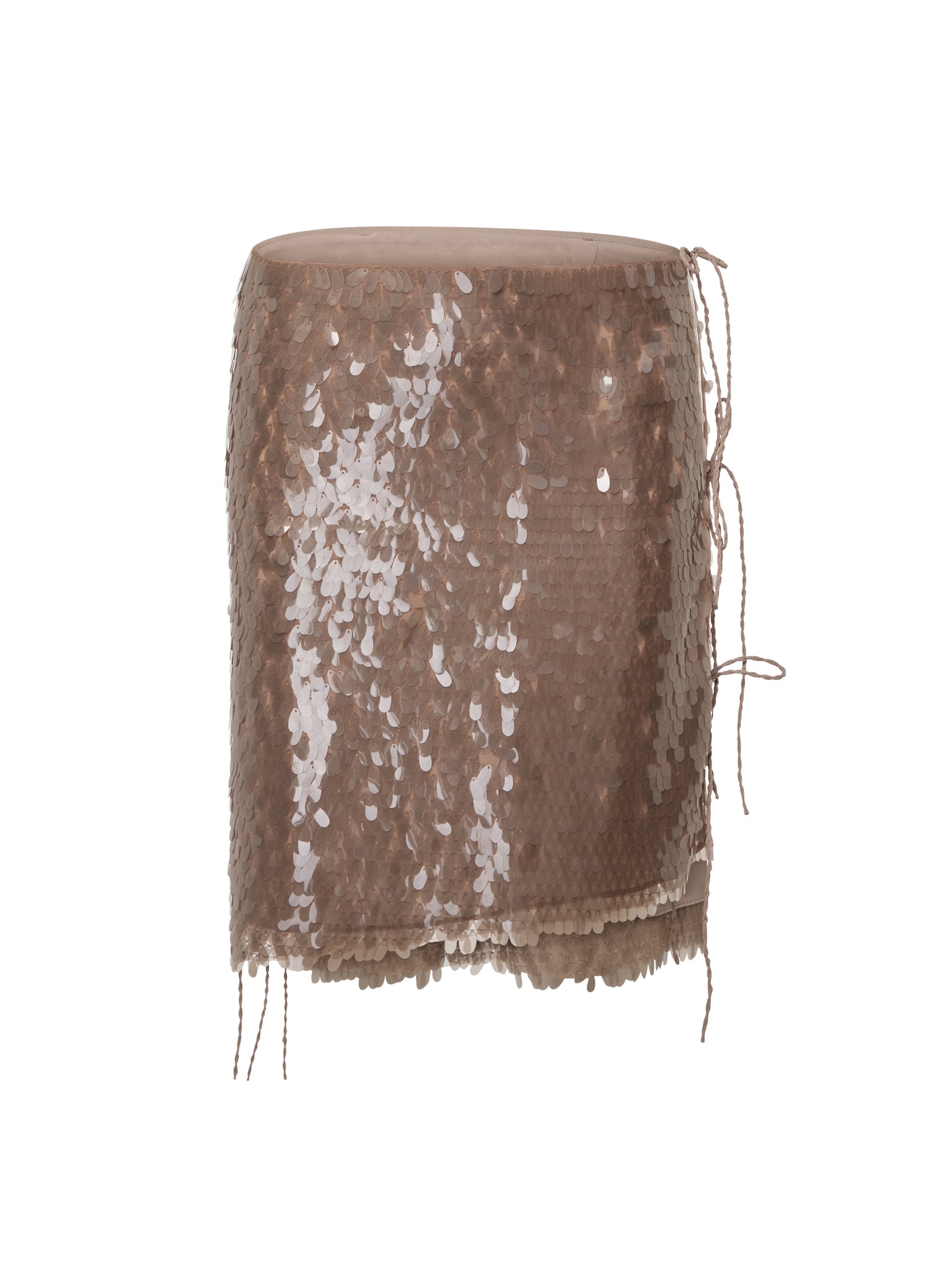 Brown Sequins Skirt