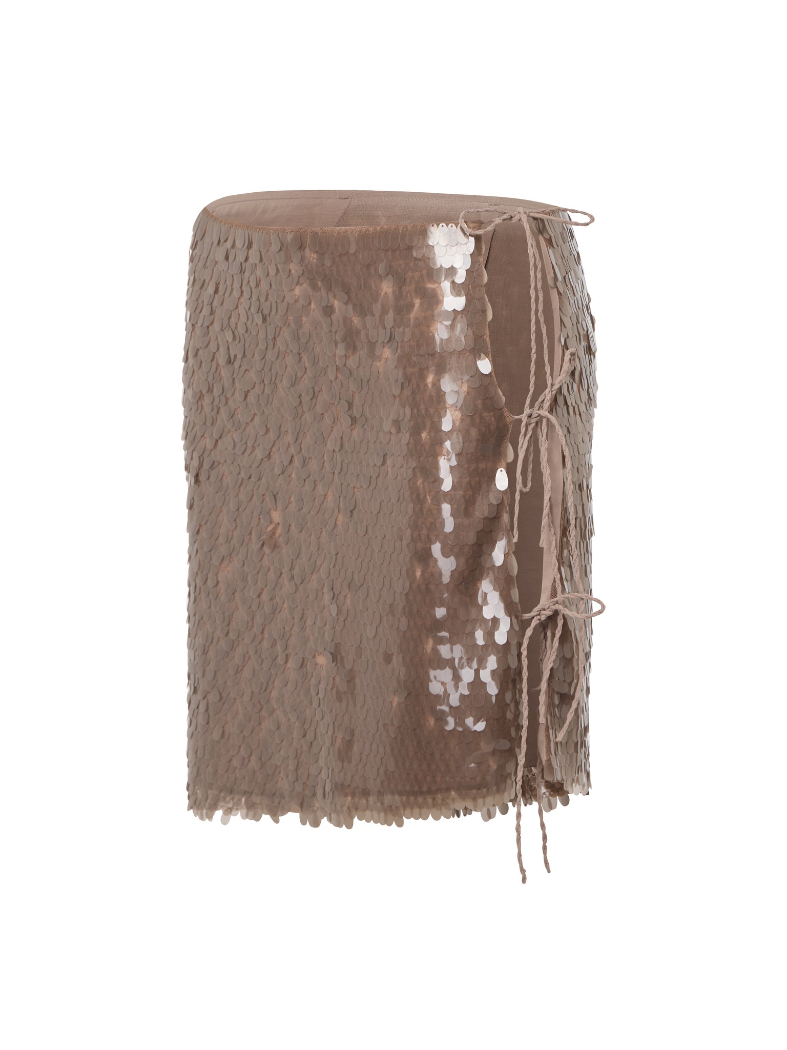 Brown Sequins Skirt