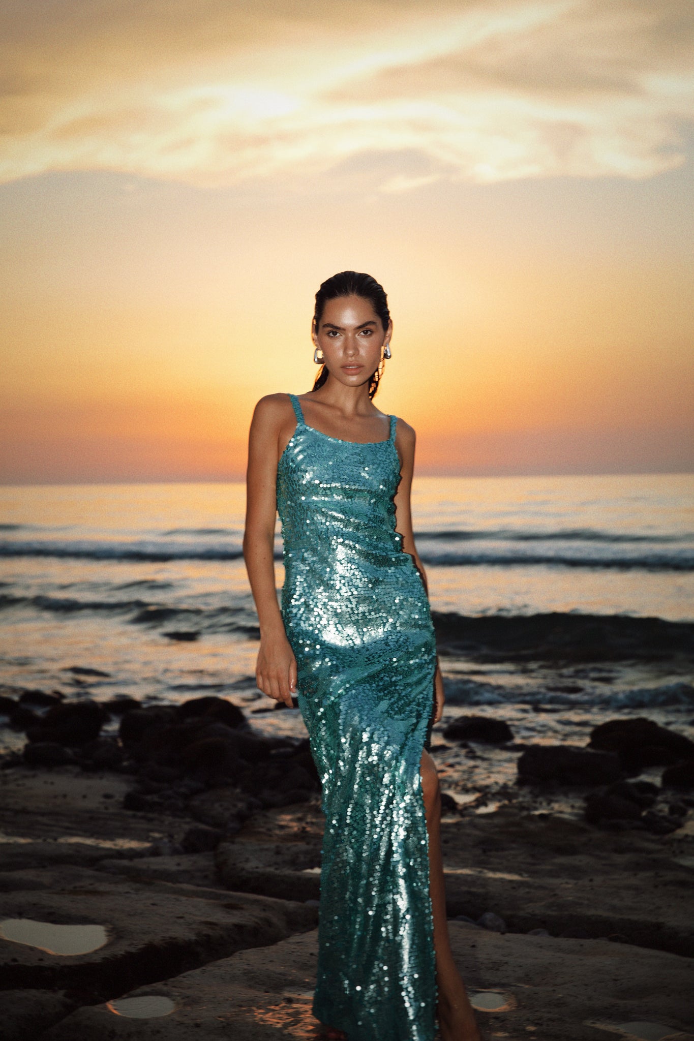 sequin sun dress Midnight Sun Strapless Sequin Mini Dress